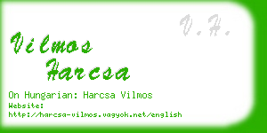 vilmos harcsa business card